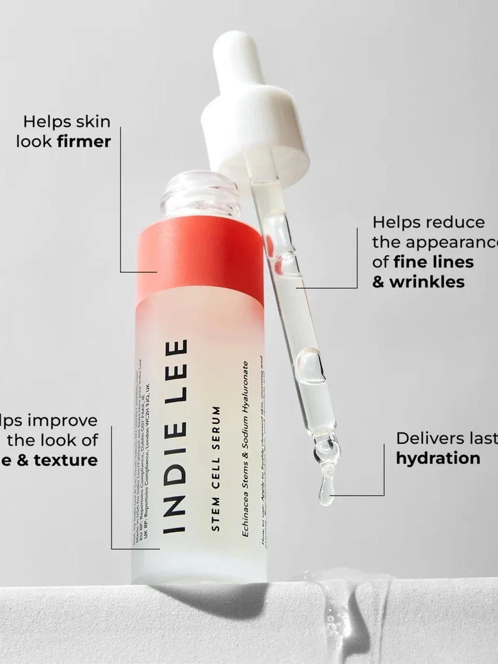 Indie Lee STEM CELL SERUM Echinacea Stems & Sodium Hyaluronate